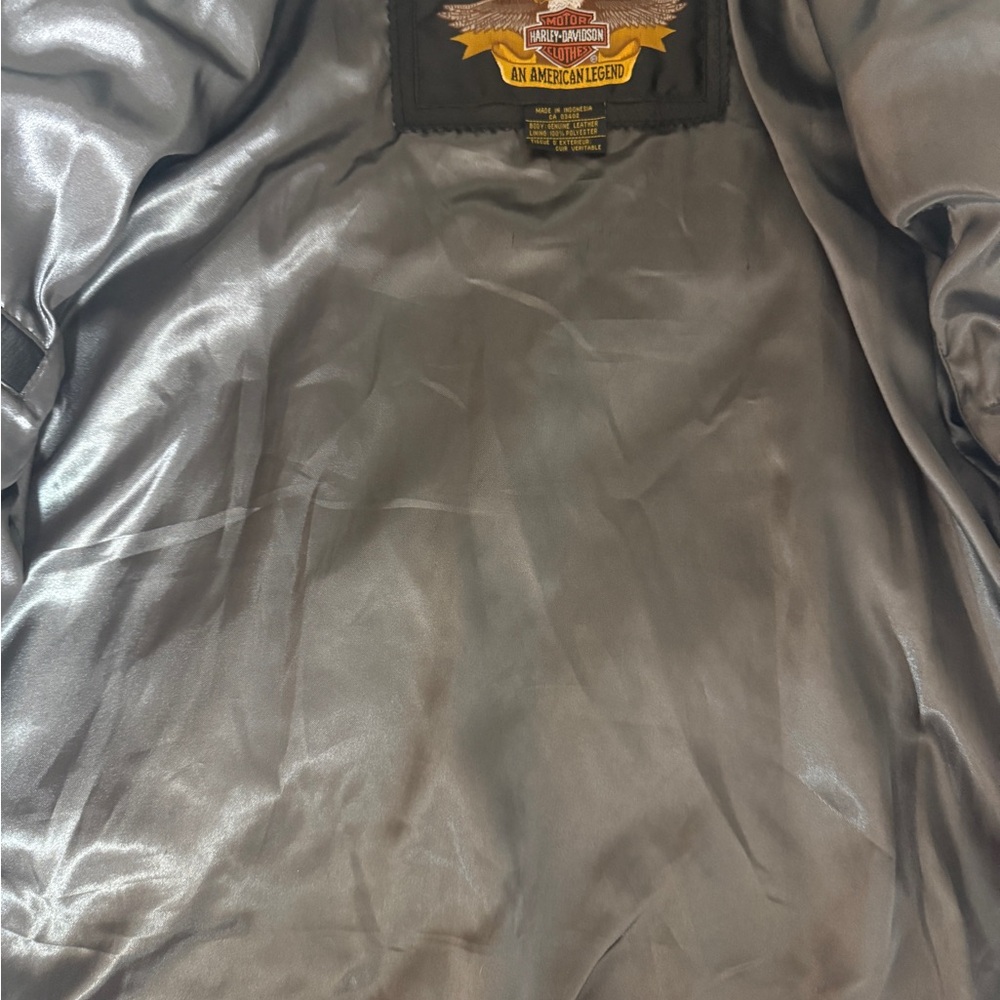 Vintage Harley Davidson “An American Legend” Genuine Leather Jacket * Womens XS - Picture 13 of 15